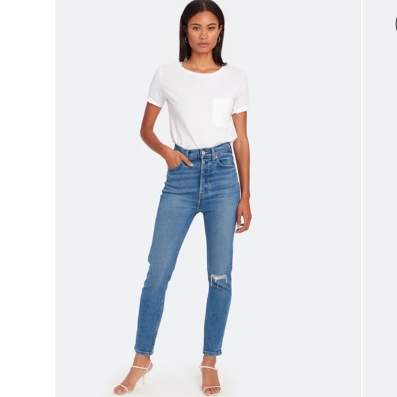 RE/DONE | 90’s Ultra High Rise Ankle Crop Jeans Size 25 NEW - Picture 7 of 17